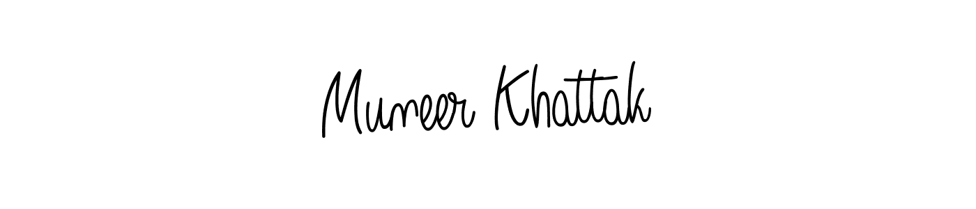 Once you've used our free online signature maker to create your best signature Angelique-Rose-font-FFP style, it's time to enjoy all of the benefits that Muneer Khattak name signing documents. Muneer Khattak signature style 5 images and pictures png