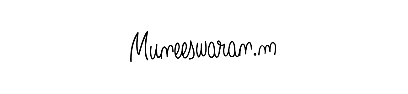 Once you've used our free online signature maker to create your best signature Angelique-Rose-font-FFP style, it's time to enjoy all of the benefits that Muneeswaran.m name signing documents. Muneeswaran.m signature style 5 images and pictures png