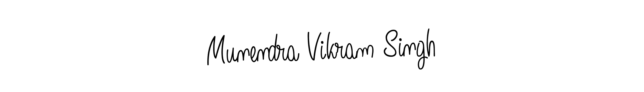 Use a signature maker to create a handwritten signature online. With this signature software, you can design (Angelique-Rose-font-FFP) your own signature for name Munendra Vikram Singh. Munendra Vikram Singh signature style 5 images and pictures png