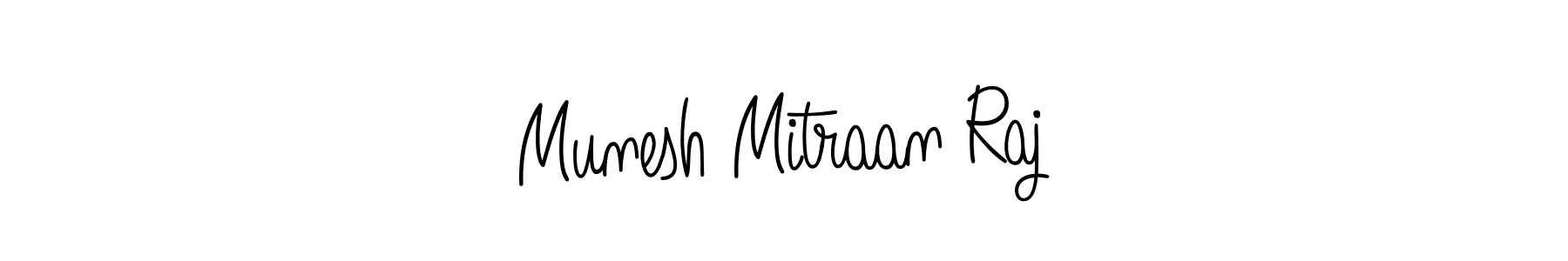 How to Draw Munesh Mitraan Raj signature style? Angelique-Rose-font-FFP is a latest design signature styles for name Munesh Mitraan Raj. Munesh Mitraan Raj signature style 5 images and pictures png