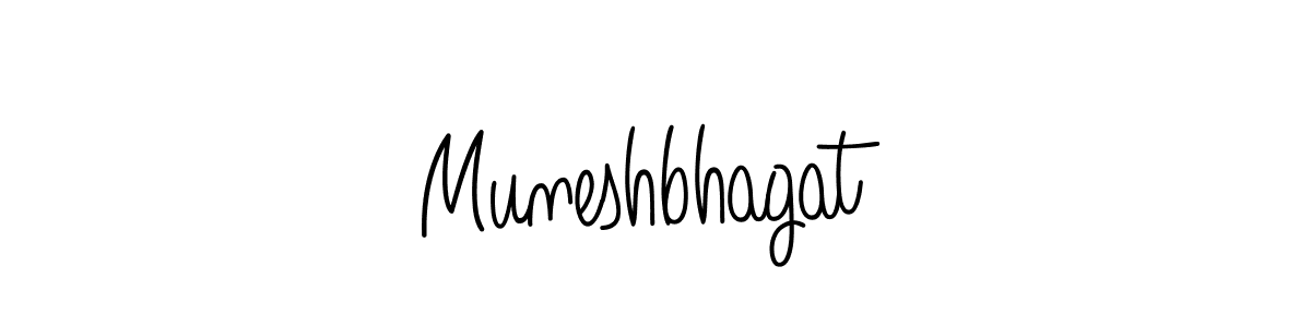 Design your own signature with our free online signature maker. With this signature software, you can create a handwritten (Angelique-Rose-font-FFP) signature for name Muneshbhagat. Muneshbhagat signature style 5 images and pictures png