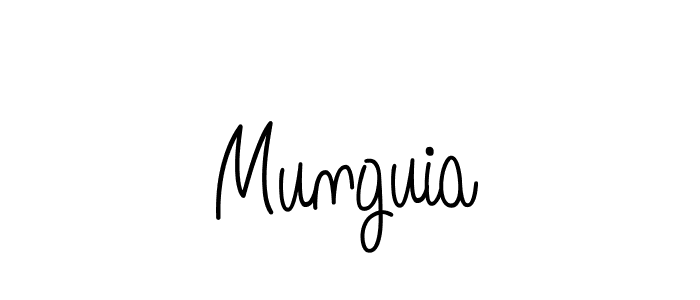 Design your own signature with our free online signature maker. With this signature software, you can create a handwritten (Angelique-Rose-font-FFP) signature for name Munguia. Munguia signature style 5 images and pictures png