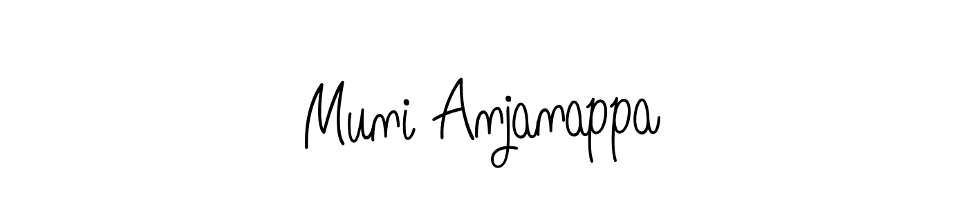 Make a short Muni Anjanappa signature style. Manage your documents anywhere anytime using Angelique-Rose-font-FFP. Create and add eSignatures, submit forms, share and send files easily. Muni Anjanappa signature style 5 images and pictures png