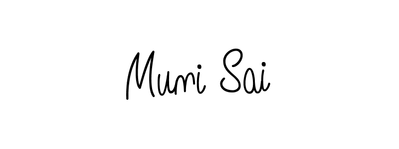 Make a beautiful signature design for name Muni Sai. Use this online signature maker to create a handwritten signature for free. Muni Sai signature style 5 images and pictures png