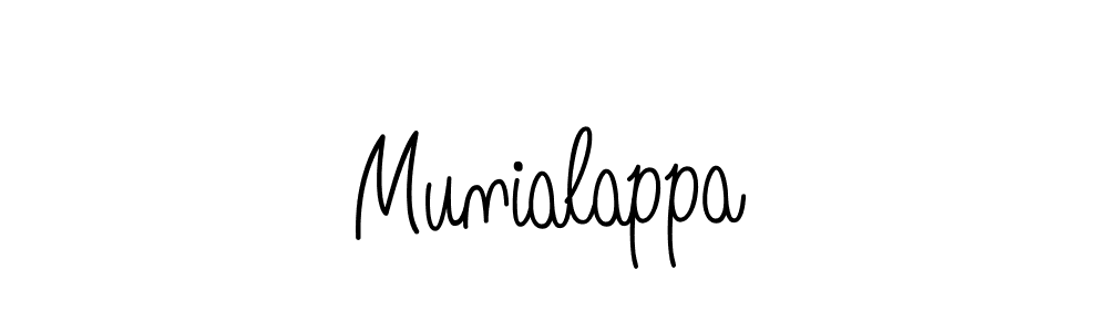 Create a beautiful signature design for name Munialappa. With this signature (Angelique-Rose-font-FFP) fonts, you can make a handwritten signature for free. Munialappa signature style 5 images and pictures png