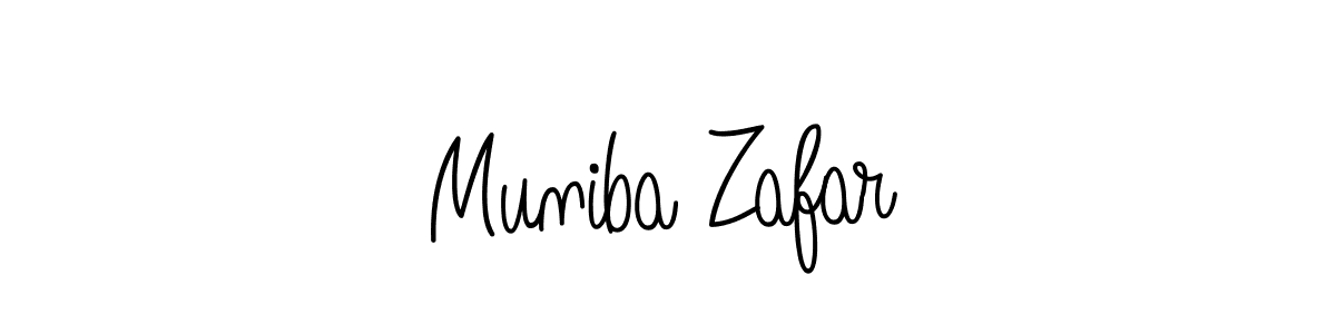 How to Draw Muniba Zafar signature style? Angelique-Rose-font-FFP is a latest design signature styles for name Muniba Zafar. Muniba Zafar signature style 5 images and pictures png
