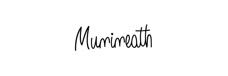 Munineath stylish signature style. Best Handwritten Sign (Angelique-Rose-font-FFP) for my name. Handwritten Signature Collection Ideas for my name Munineath. Munineath signature style 5 images and pictures png