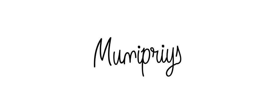 How to make Munipriys signature? Angelique-Rose-font-FFP is a professional autograph style. Create handwritten signature for Munipriys name. Munipriys signature style 5 images and pictures png