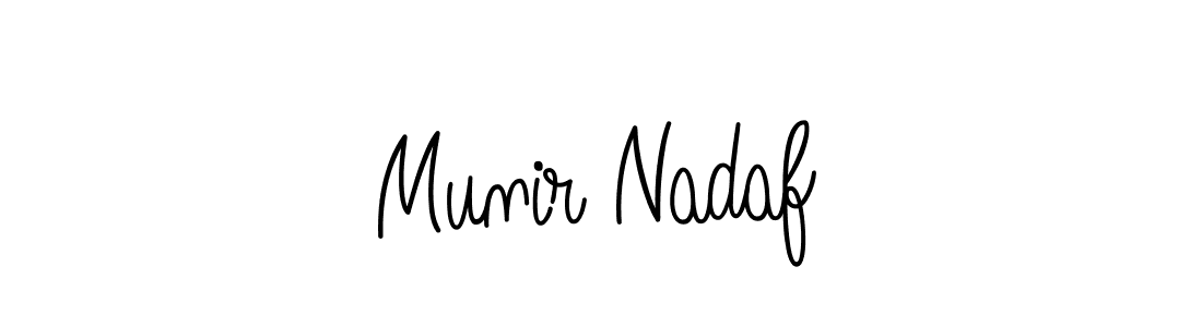 Make a beautiful signature design for name Munir Nadaf. Use this online signature maker to create a handwritten signature for free. Munir Nadaf signature style 5 images and pictures png