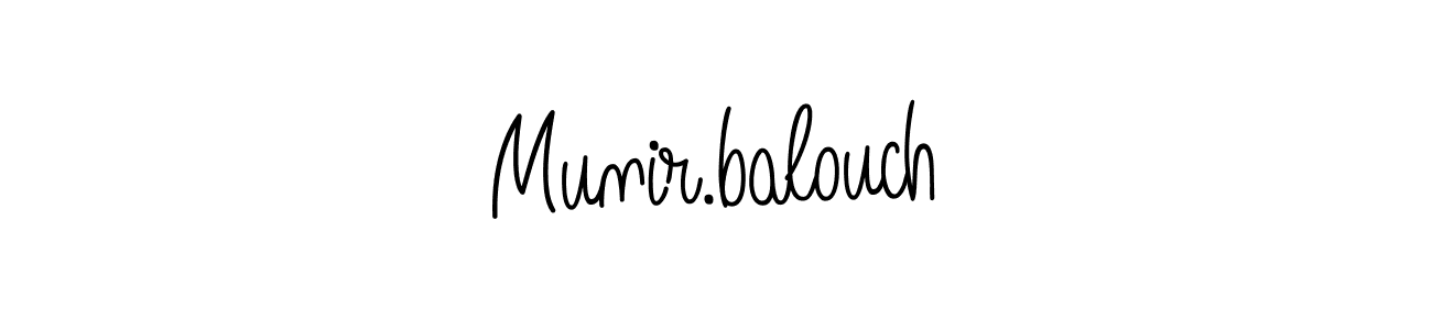 Make a beautiful signature design for name Munir.balouch. Use this online signature maker to create a handwritten signature for free. Munir.balouch signature style 5 images and pictures png