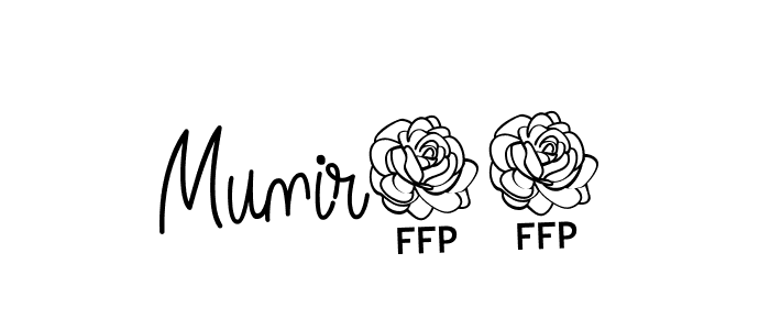 if you are searching for the best signature style for your name Munir63. so please give up your signature search. here we have designed multiple signature styles  using Angelique-Rose-font-FFP. Munir63 signature style 5 images and pictures png