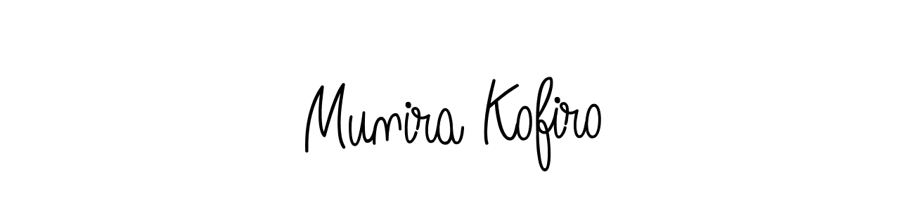 Once you've used our free online signature maker to create your best signature Angelique-Rose-font-FFP style, it's time to enjoy all of the benefits that Munira Kofiro name signing documents. Munira Kofiro signature style 5 images and pictures png