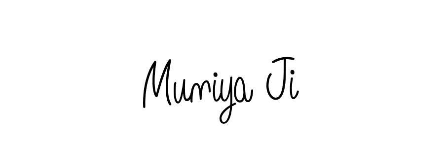 if you are searching for the best signature style for your name Muniya Ji. so please give up your signature search. here we have designed multiple signature styles  using Angelique-Rose-font-FFP. Muniya Ji signature style 5 images and pictures png