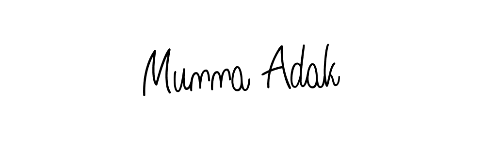 Once you've used our free online signature maker to create your best signature Angelique-Rose-font-FFP style, it's time to enjoy all of the benefits that Munna Adak name signing documents. Munna Adak signature style 5 images and pictures png