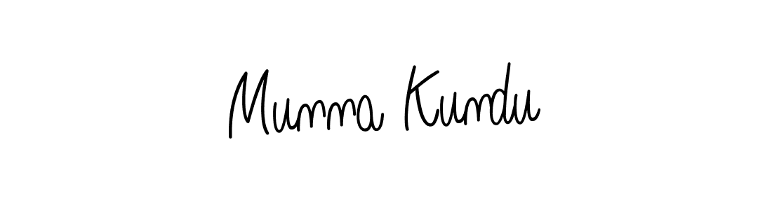 Create a beautiful signature design for name Munna Kundu. With this signature (Angelique-Rose-font-FFP) fonts, you can make a handwritten signature for free. Munna Kundu signature style 5 images and pictures png