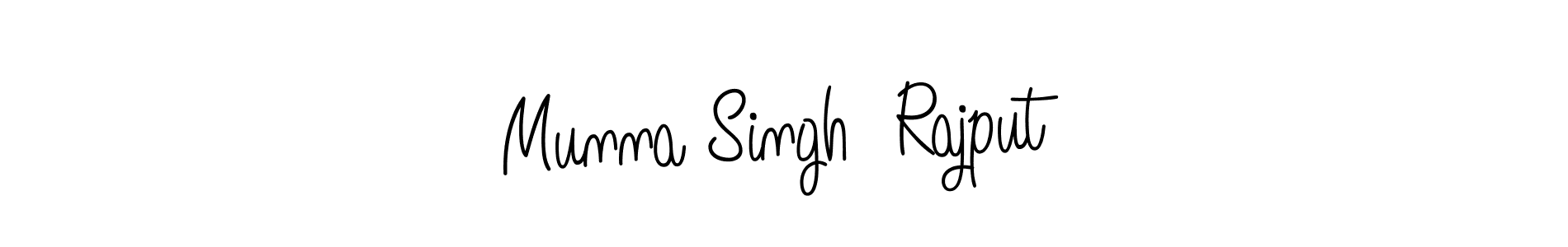 Design your own signature with our free online signature maker. With this signature software, you can create a handwritten (Angelique-Rose-font-FFP) signature for name Munna Singh  Rajput. Munna Singh  Rajput signature style 5 images and pictures png