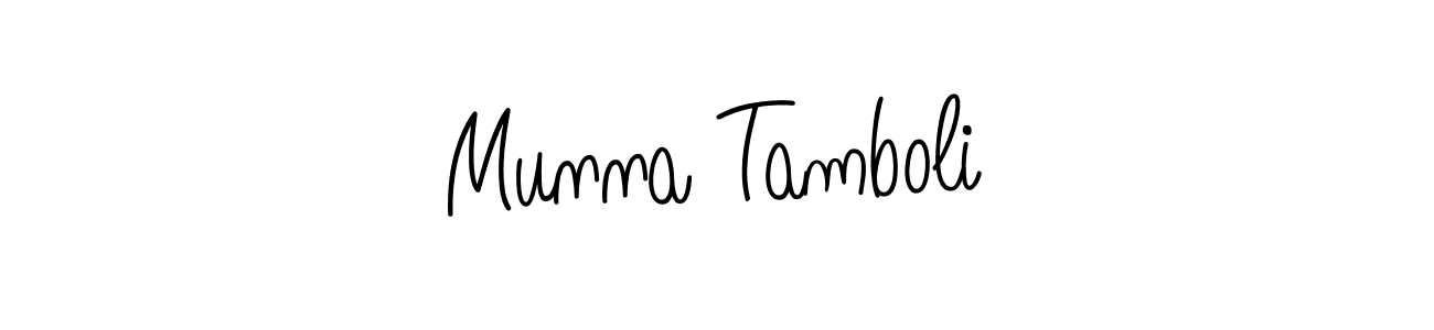 Also we have Munna Tamboli name is the best signature style. Create professional handwritten signature collection using Angelique-Rose-font-FFP autograph style. Munna Tamboli signature style 5 images and pictures png