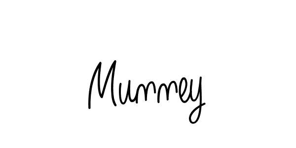 Design your own signature with our free online signature maker. With this signature software, you can create a handwritten (Angelique-Rose-font-FFP) signature for name Munney. Munney signature style 5 images and pictures png