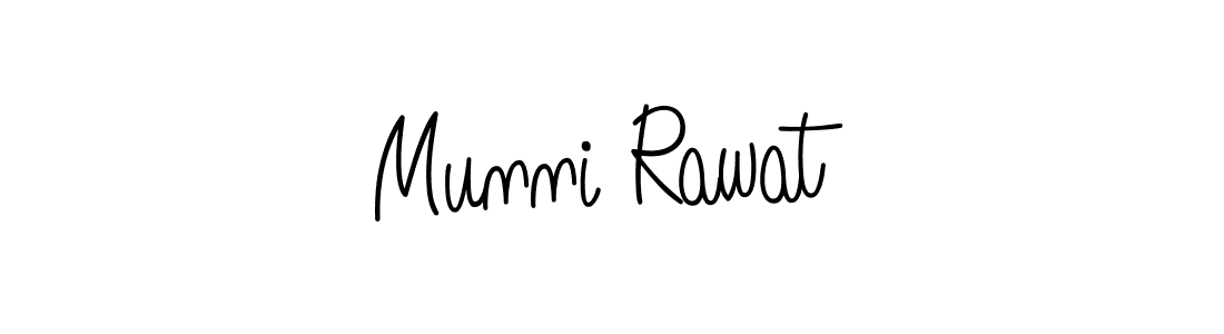 Munni Rawat stylish signature style. Best Handwritten Sign (Angelique-Rose-font-FFP) for my name. Handwritten Signature Collection Ideas for my name Munni Rawat. Munni Rawat signature style 5 images and pictures png