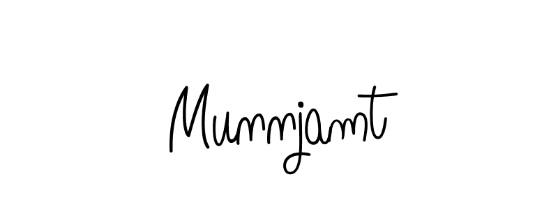 How to make Munnjamt signature? Angelique-Rose-font-FFP is a professional autograph style. Create handwritten signature for Munnjamt name. Munnjamt signature style 5 images and pictures png