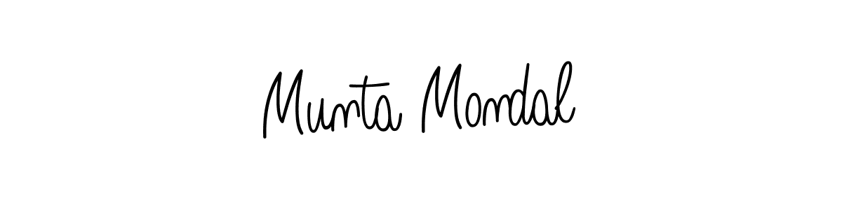 Make a short Munta Mondal signature style. Manage your documents anywhere anytime using Angelique-Rose-font-FFP. Create and add eSignatures, submit forms, share and send files easily. Munta Mondal signature style 5 images and pictures png