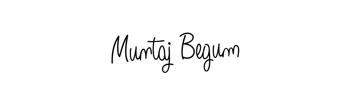 Design your own signature with our free online signature maker. With this signature software, you can create a handwritten (Angelique-Rose-font-FFP) signature for name Muntaj Begum. Muntaj Begum signature style 5 images and pictures png