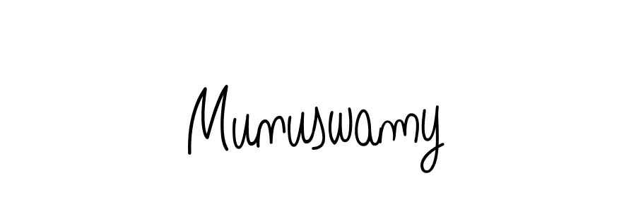 Create a beautiful signature design for name Munuswamy. With this signature (Angelique-Rose-font-FFP) fonts, you can make a handwritten signature for free. Munuswamy signature style 5 images and pictures png