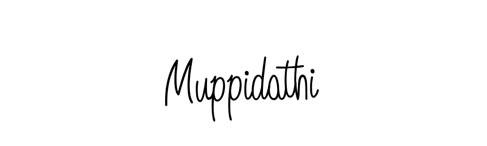 Design your own signature with our free online signature maker. With this signature software, you can create a handwritten (Angelique-Rose-font-FFP) signature for name Muppidathi. Muppidathi signature style 5 images and pictures png