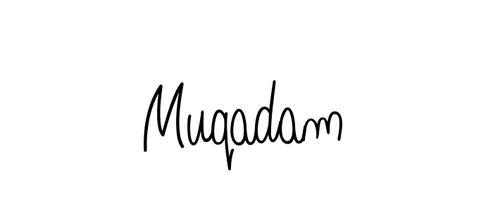 Best and Professional Signature Style for Muqadam. Angelique-Rose-font-FFP Best Signature Style Collection. Muqadam signature style 5 images and pictures png