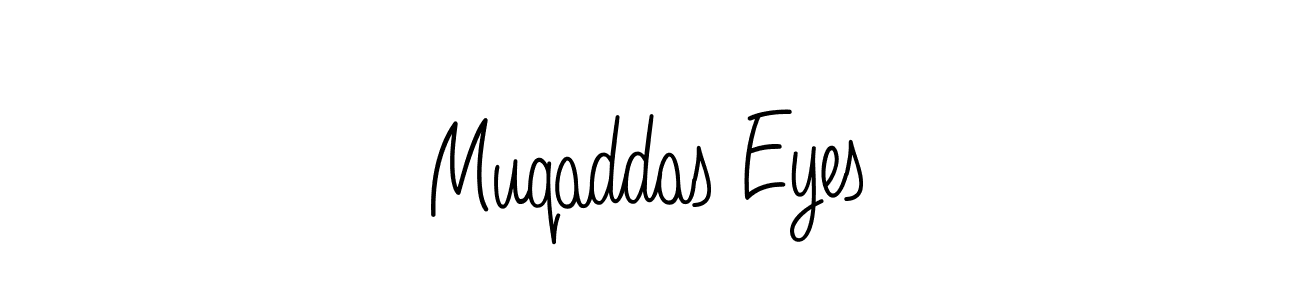 The best way (Angelique-Rose-font-FFP) to make a short signature is to pick only two or three words in your name. The name Muqaddas Eyes include a total of six letters. For converting this name. Muqaddas Eyes signature style 5 images and pictures png