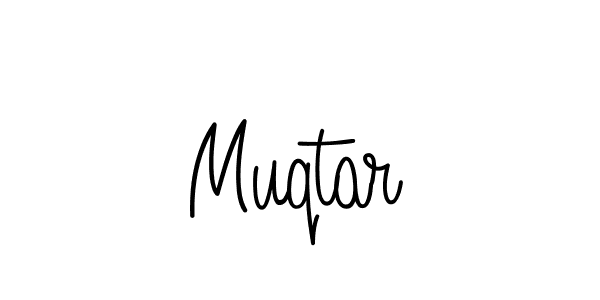Design your own signature with our free online signature maker. With this signature software, you can create a handwritten (Angelique-Rose-font-FFP) signature for name Muqtar. Muqtar signature style 5 images and pictures png