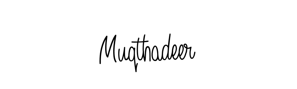 Create a beautiful signature design for name Muqthadeer. With this signature (Angelique-Rose-font-FFP) fonts, you can make a handwritten signature for free. Muqthadeer signature style 5 images and pictures png