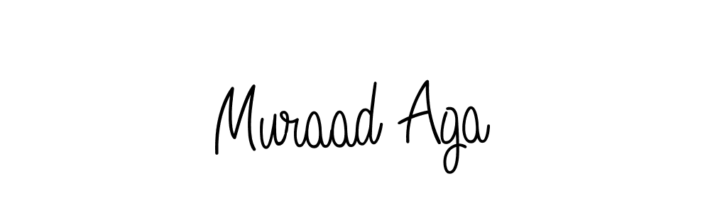 You should practise on your own different ways (Angelique-Rose-font-FFP) to write your name (Muraad Aga) in signature. don't let someone else do it for you. Muraad Aga signature style 5 images and pictures png