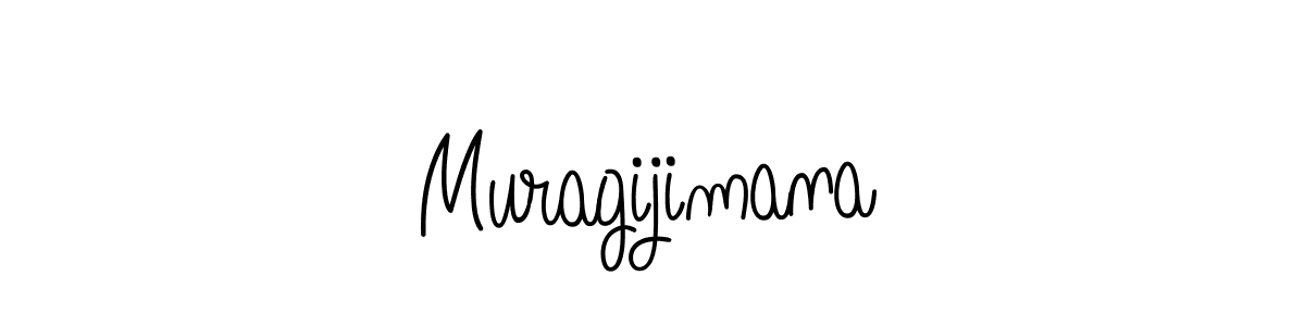 How to make Muragijimana name signature. Use Angelique-Rose-font-FFP style for creating short signs online. This is the latest handwritten sign. Muragijimana signature style 5 images and pictures png