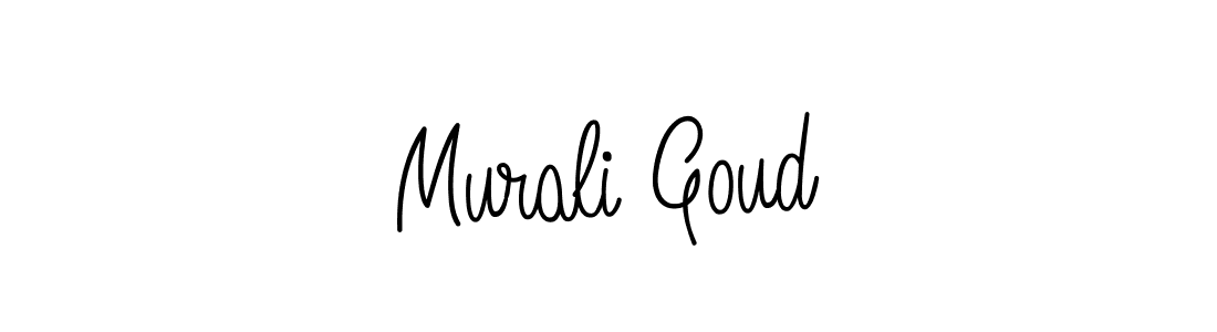 Use a signature maker to create a handwritten signature online. With this signature software, you can design (Angelique-Rose-font-FFP) your own signature for name Murali Goud. Murali Goud signature style 5 images and pictures png