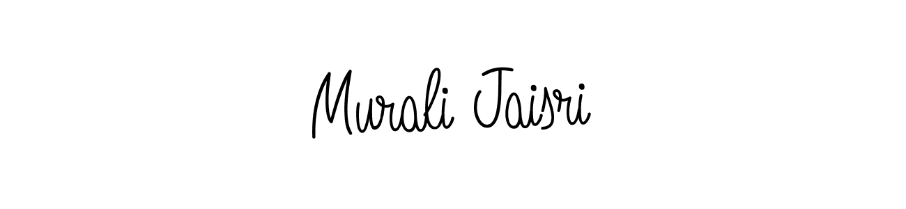 Murali Jaisri stylish signature style. Best Handwritten Sign (Angelique-Rose-font-FFP) for my name. Handwritten Signature Collection Ideas for my name Murali Jaisri. Murali Jaisri signature style 5 images and pictures png