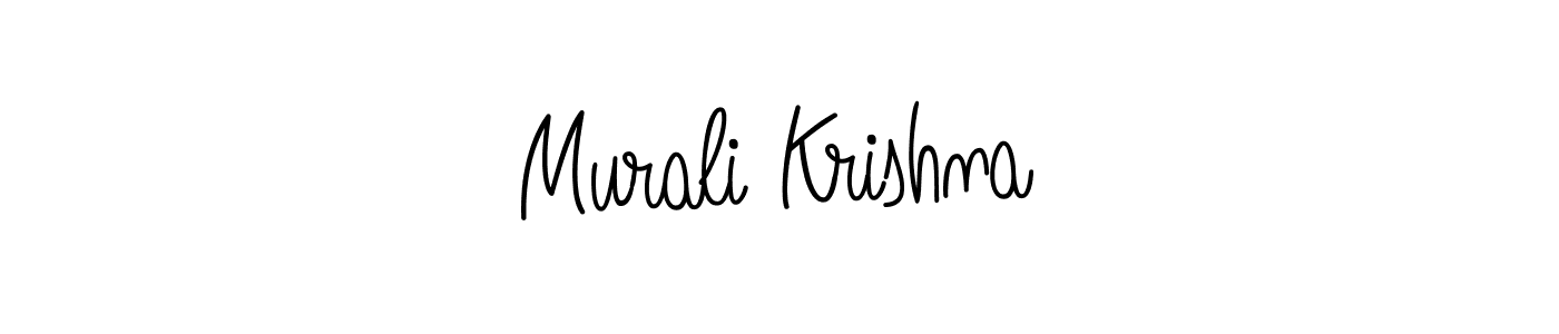 How to make Murali Krishna name signature. Use Angelique-Rose-font-FFP style for creating short signs online. This is the latest handwritten sign. Murali Krishna signature style 5 images and pictures png