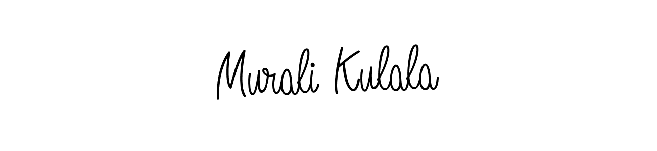 You should practise on your own different ways (Angelique-Rose-font-FFP) to write your name (Murali Kulala) in signature. don't let someone else do it for you. Murali Kulala signature style 5 images and pictures png