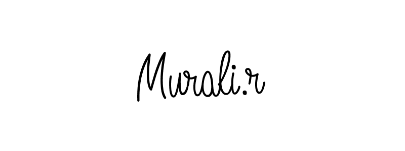 You should practise on your own different ways (Angelique-Rose-font-FFP) to write your name (Murali.r) in signature. don't let someone else do it for you. Murali.r signature style 5 images and pictures png