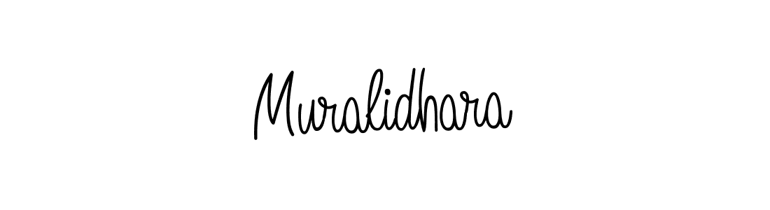 You should practise on your own different ways (Angelique-Rose-font-FFP) to write your name (Muralidhara) in signature. don't let someone else do it for you. Muralidhara signature style 5 images and pictures png