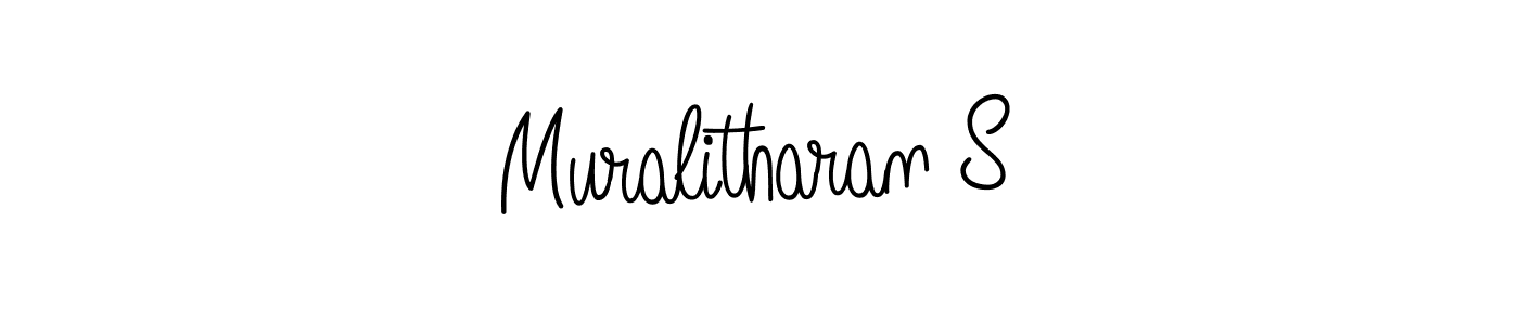 if you are searching for the best signature style for your name Muralitharan S. so please give up your signature search. here we have designed multiple signature styles  using Angelique-Rose-font-FFP. Muralitharan S signature style 5 images and pictures png