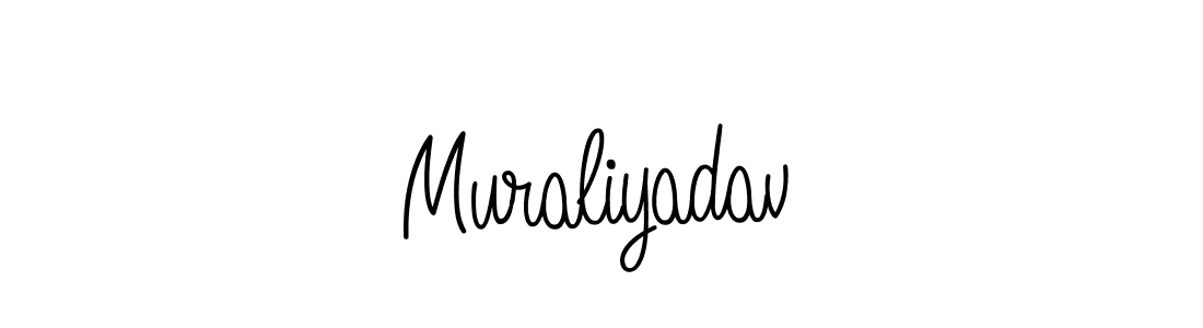 You should practise on your own different ways (Angelique-Rose-font-FFP) to write your name (Muraliyadav) in signature. don't let someone else do it for you. Muraliyadav signature style 5 images and pictures png