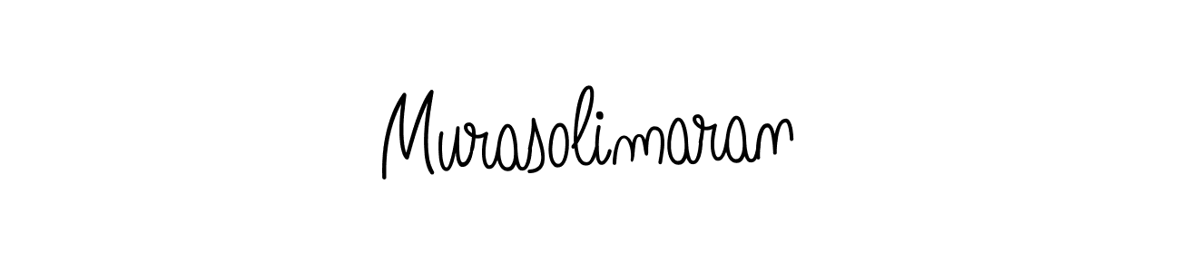 Murasolimaran stylish signature style. Best Handwritten Sign (Angelique-Rose-font-FFP) for my name. Handwritten Signature Collection Ideas for my name Murasolimaran. Murasolimaran signature style 5 images and pictures png