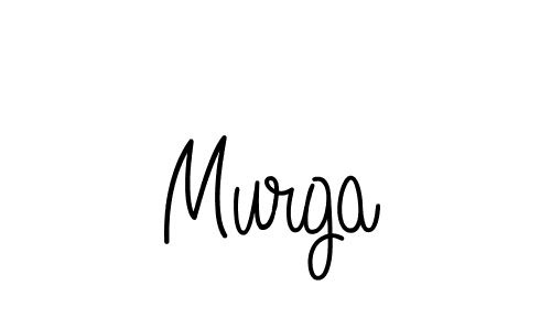 You should practise on your own different ways (Angelique-Rose-font-FFP) to write your name (Murga) in signature. don't let someone else do it for you. Murga signature style 5 images and pictures png