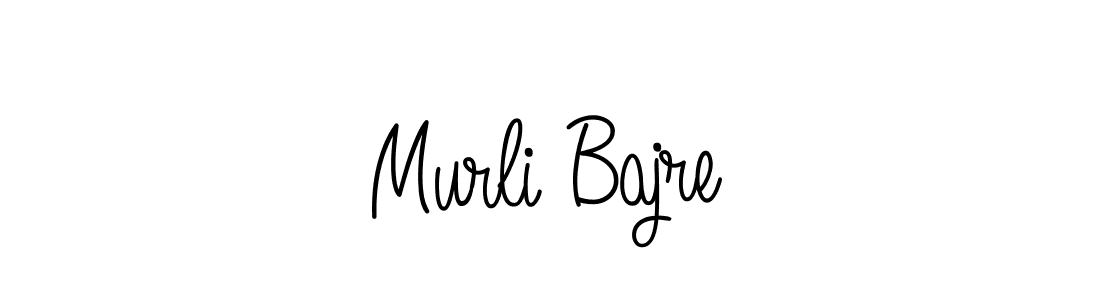 Use a signature maker to create a handwritten signature online. With this signature software, you can design (Angelique-Rose-font-FFP) your own signature for name Murli Bajre. Murli Bajre signature style 5 images and pictures png