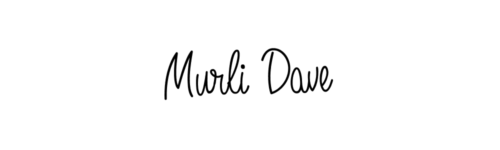 How to make Murli Dave name signature. Use Angelique-Rose-font-FFP style for creating short signs online. This is the latest handwritten sign. Murli Dave signature style 5 images and pictures png