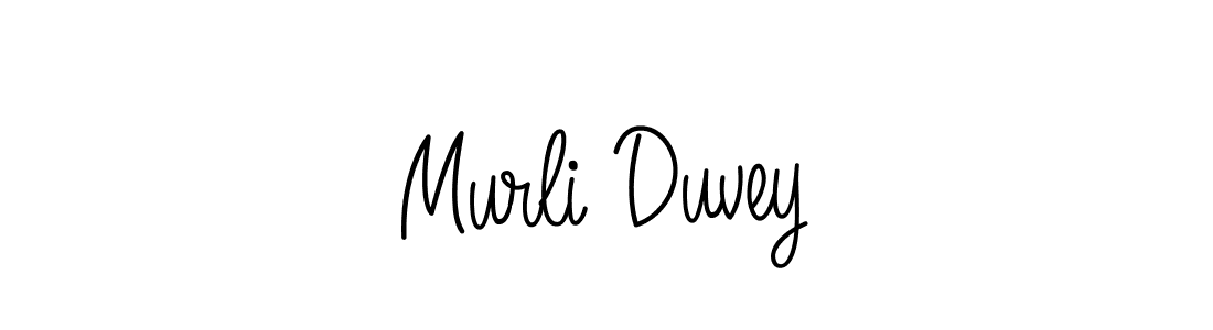 Murli Duvey stylish signature style. Best Handwritten Sign (Angelique-Rose-font-FFP) for my name. Handwritten Signature Collection Ideas for my name Murli Duvey. Murli Duvey signature style 5 images and pictures png