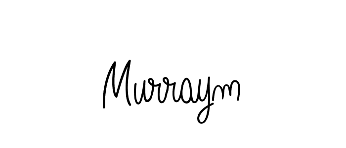 Murraym stylish signature style. Best Handwritten Sign (Angelique-Rose-font-FFP) for my name. Handwritten Signature Collection Ideas for my name Murraym. Murraym signature style 5 images and pictures png