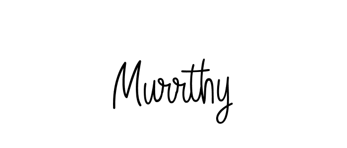 Murrthy stylish signature style. Best Handwritten Sign (Angelique-Rose-font-FFP) for my name. Handwritten Signature Collection Ideas for my name Murrthy. Murrthy signature style 5 images and pictures png