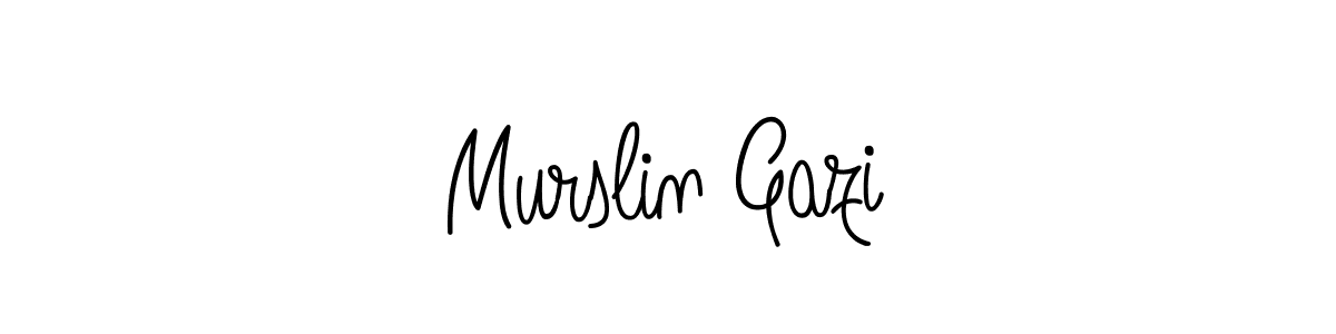 Also we have Murslin Gazi name is the best signature style. Create professional handwritten signature collection using Angelique-Rose-font-FFP autograph style. Murslin Gazi signature style 5 images and pictures png